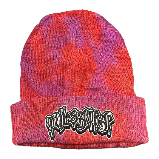 Red & Purple Tie Dye Beanie