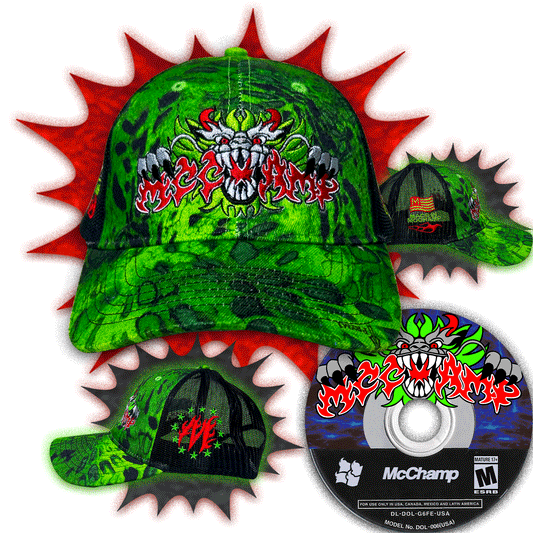 LIME CAMO DRAGON MCCHAMP HAT