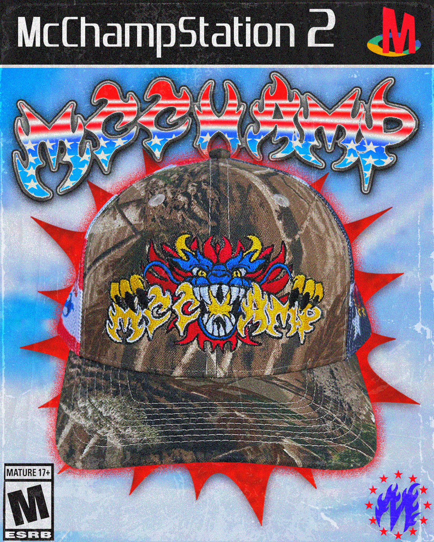 CAMO FLAG DRAGON MCCHAMP HAT