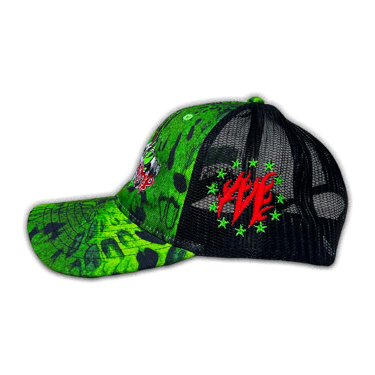 LIME CAMO DRAGON MCCHAMP HAT