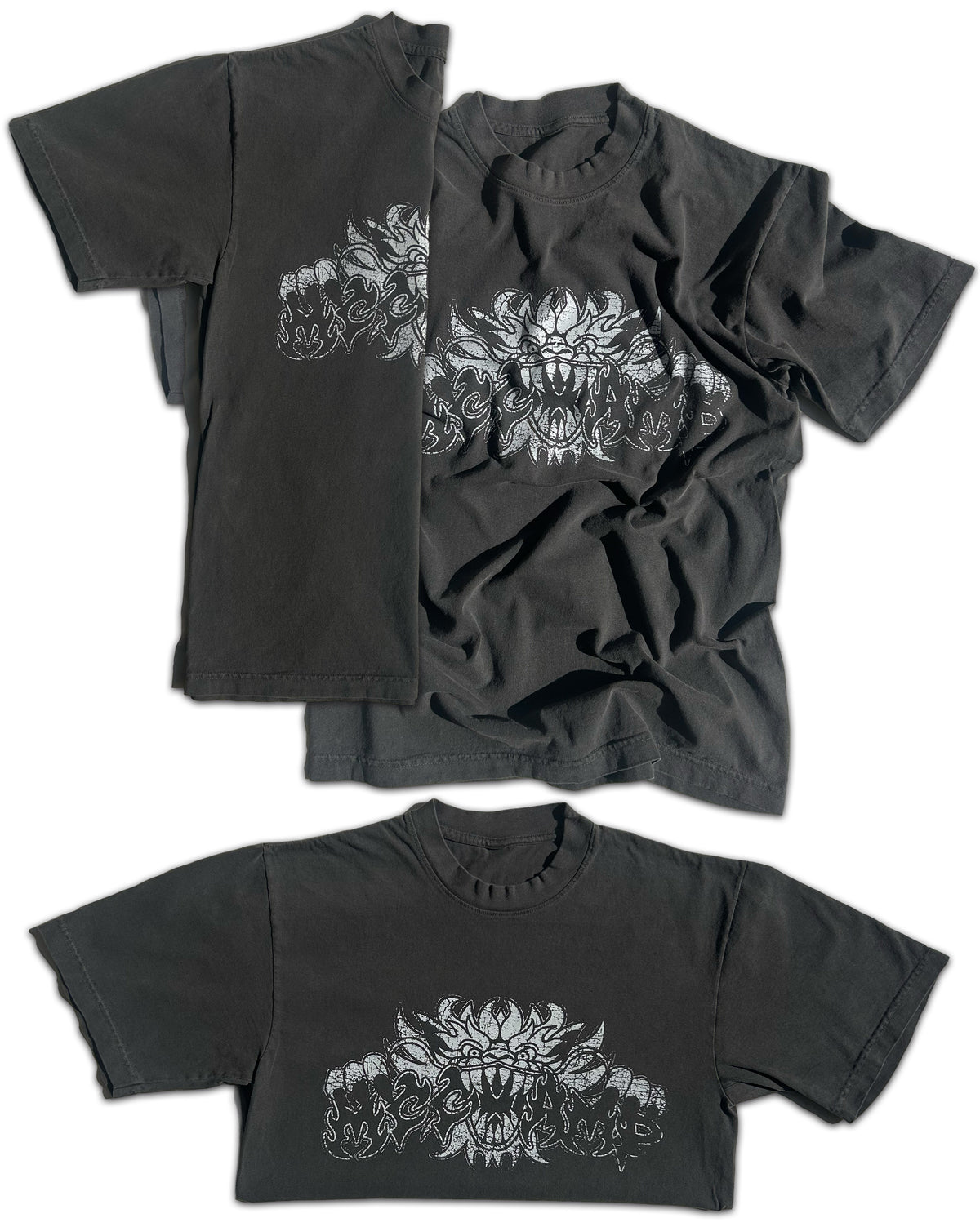 2 faded Logo Tees (Buy 1 Get 1 Free)