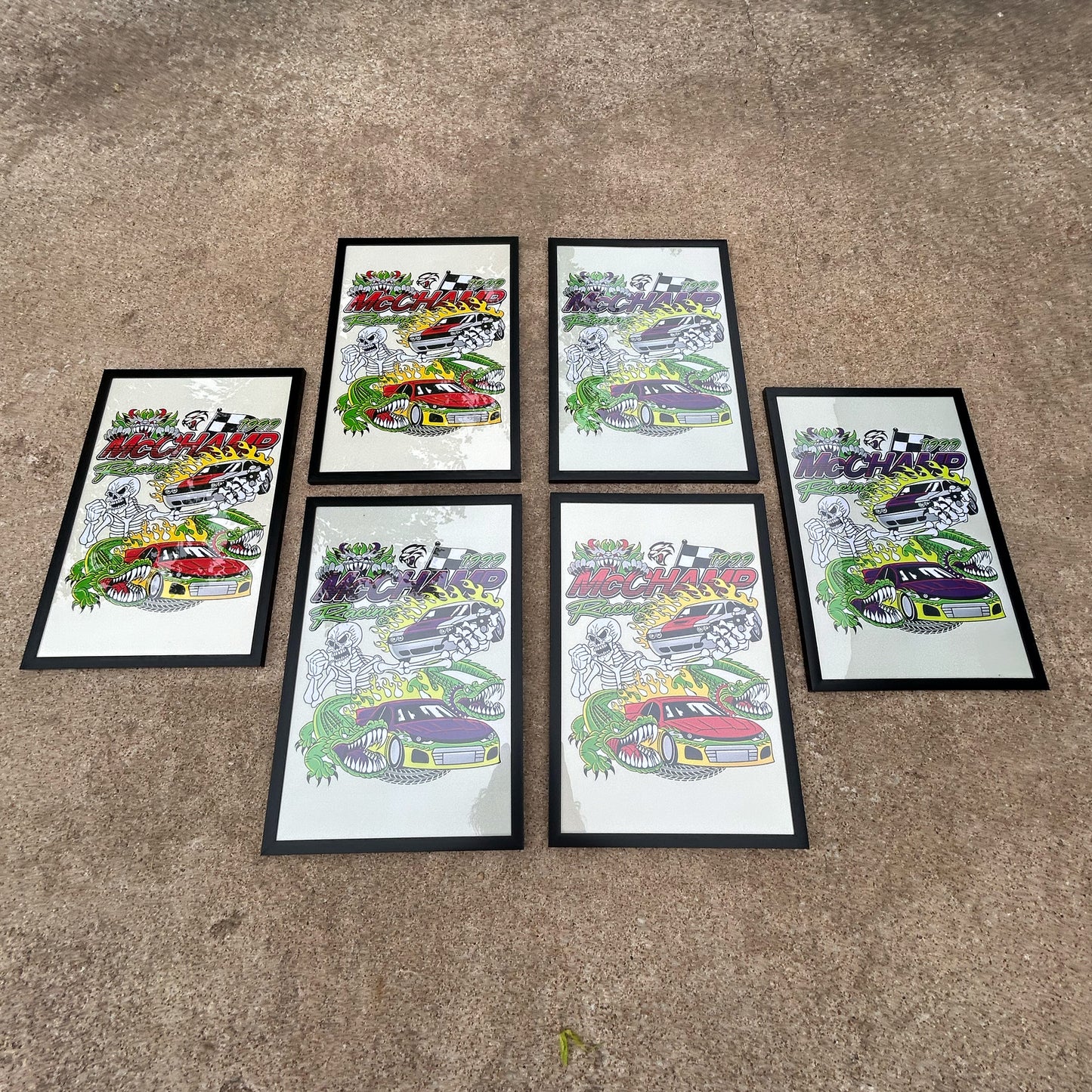 FRAMED McCHAMP RACING POSTER (19x13") Classic Color-way